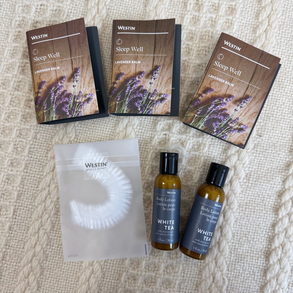 NEW Westin Sleep Well Aromatherapy Lavender Balm White Tea body lotion